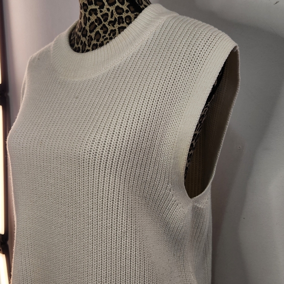 H&M Cream Ribbed Knit Tank Top - Picture 9 of 9